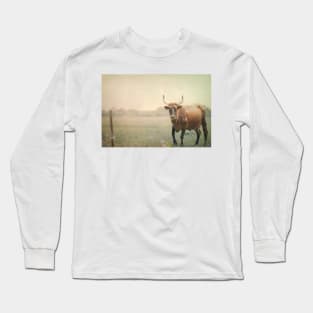 Lone Cow photograph Long Sleeve T-Shirt